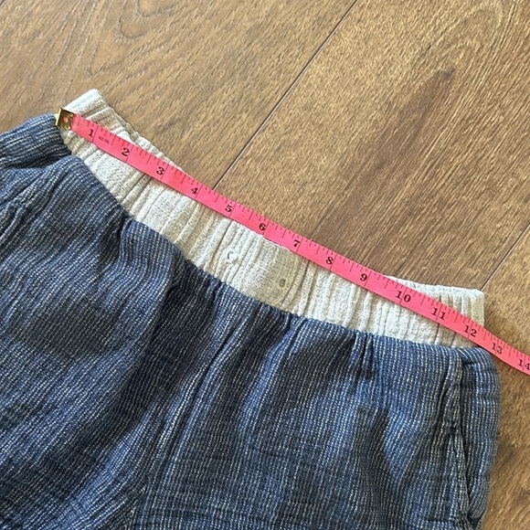 Madewell Linen/Corton Shorts Size XS Blue & gray Color - Picture 2 of 8